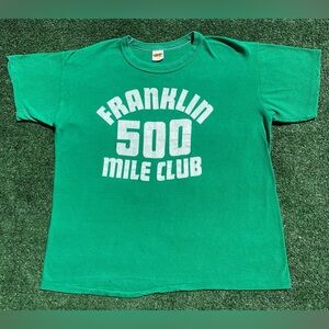 VTG 70’s Russell Athletic Gold Tag Franklin 500 Mile Club T-Shirt Men’s Medium